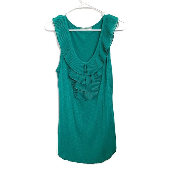 Anthropologie Tops - Pleione Anthropologie Turquoise Tank Top Sz M